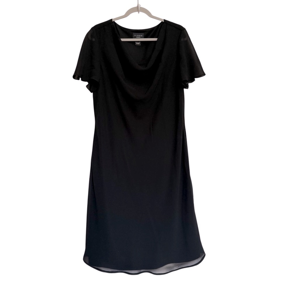 Virgo Classic Black Dress Size 18